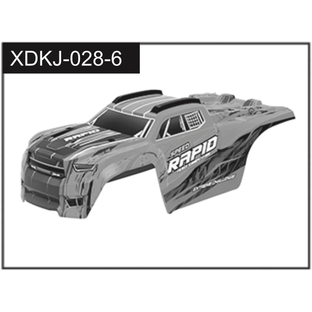 Absima Car Body (Rapid) Grün J-028-6 green