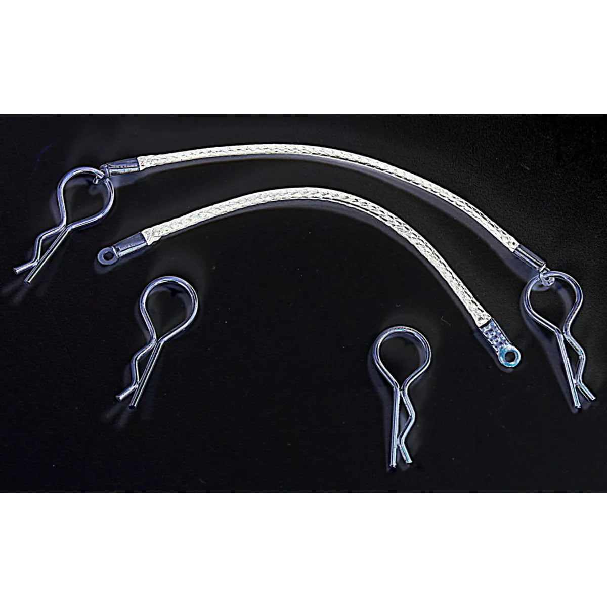 Absima Karosseriesplinte mit Seil, (80mm) Silber 2440026 Zubehör – Lieferumfang und Zubehör
