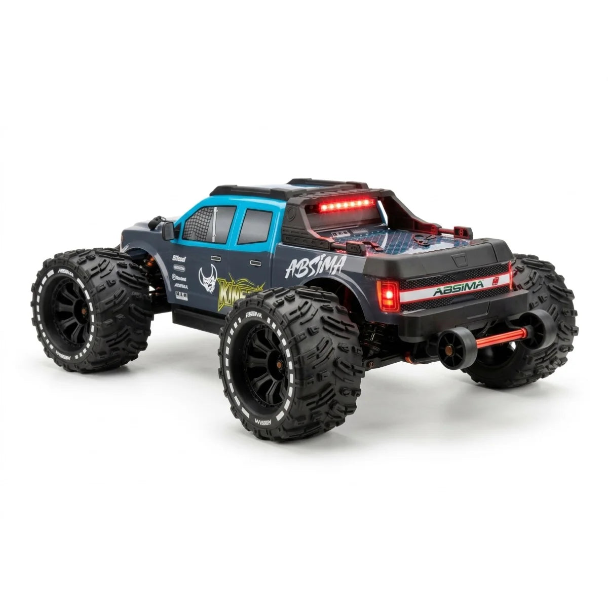 Absima Kinetic-9 BL/4S Monster Truck 4WD Blau 19001 im Maßstab 1:9 Monster Truck RTR – Seitenansicht