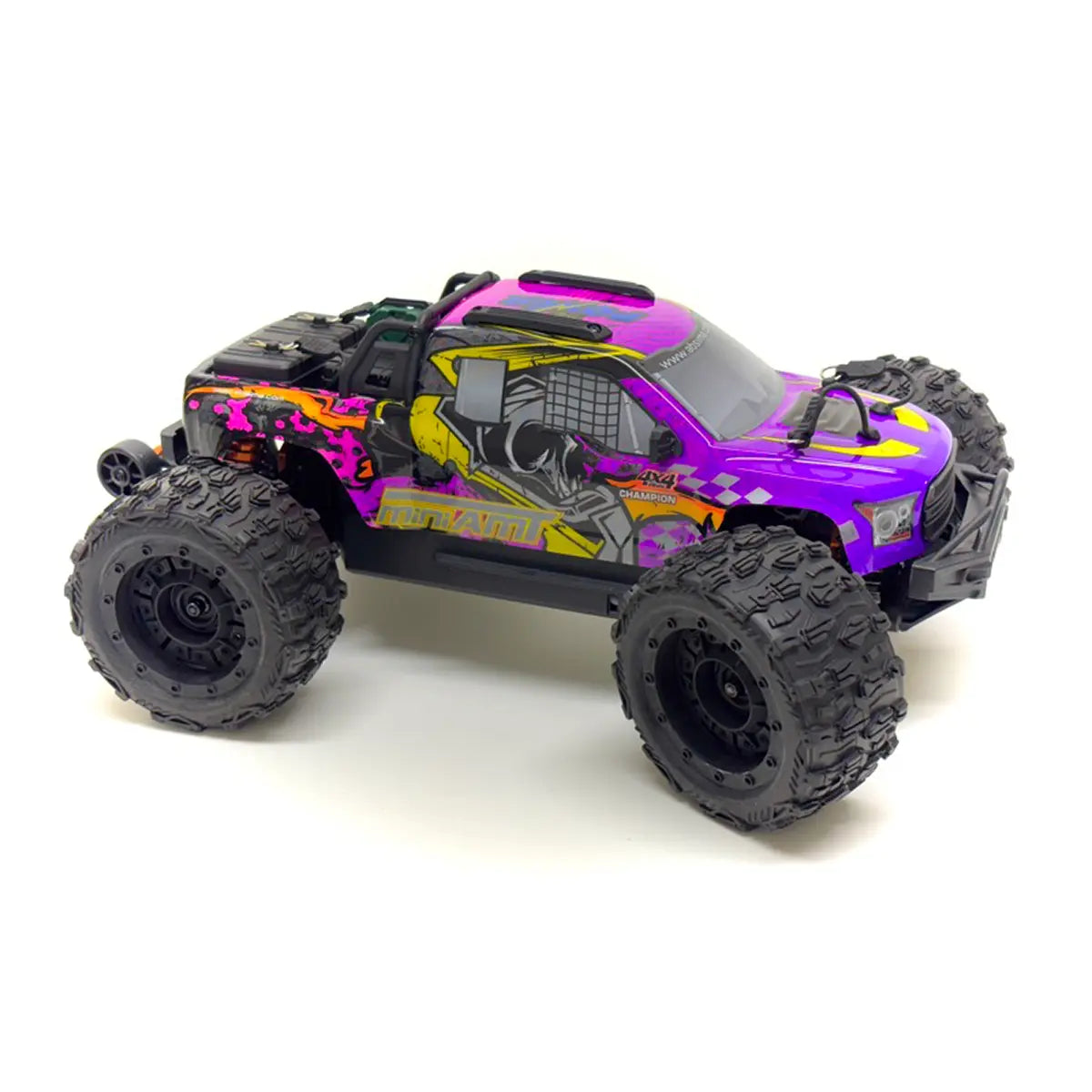 Absima MINI AMT BL/3S Monster Truck 1:16 RTR Lila 16030 – Schrägansicht vorne