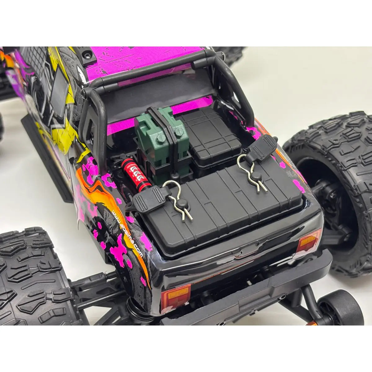 Absima MINI AMT BL/3S Monster Truck 1:16 RTR Lila 16030 – Heckansicht von oben