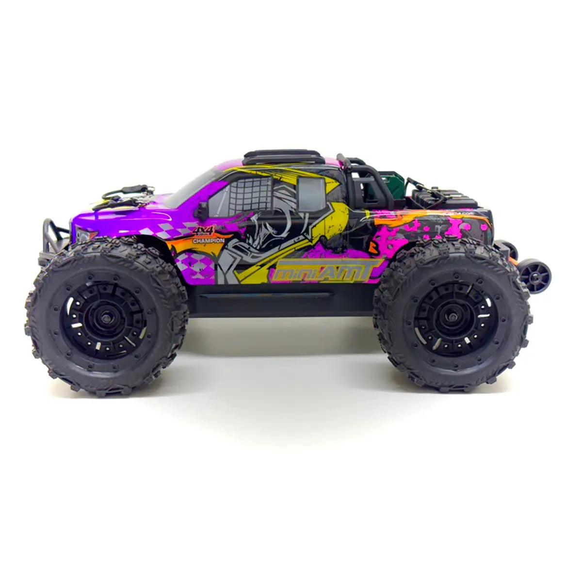 Absima MINI AMT BL/3S Monster Truck 1:16 RTR Lila 16030 – Schrägansicht vorne links