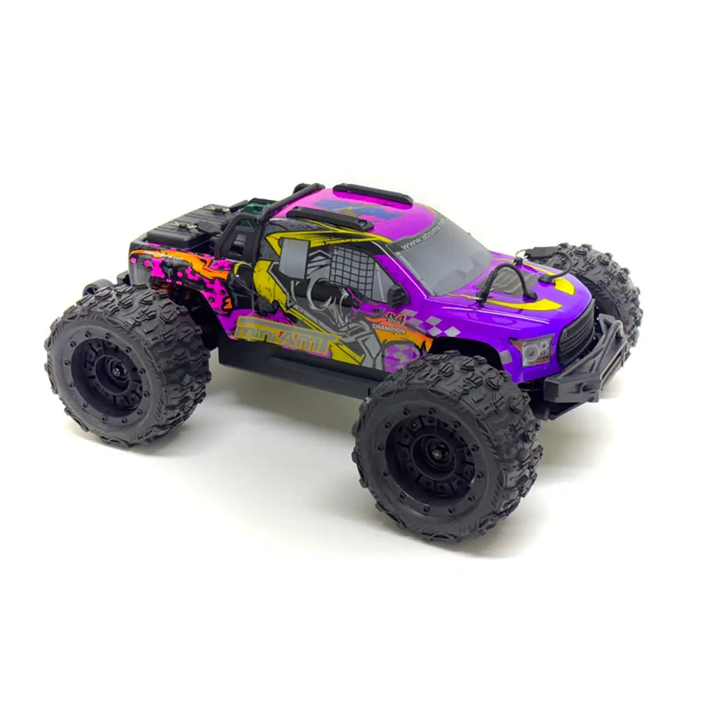 Absima MINI AMT BL/3S Monster Truck 1:16 RTR Lila 16030 – Schrägansicht vorne rechts