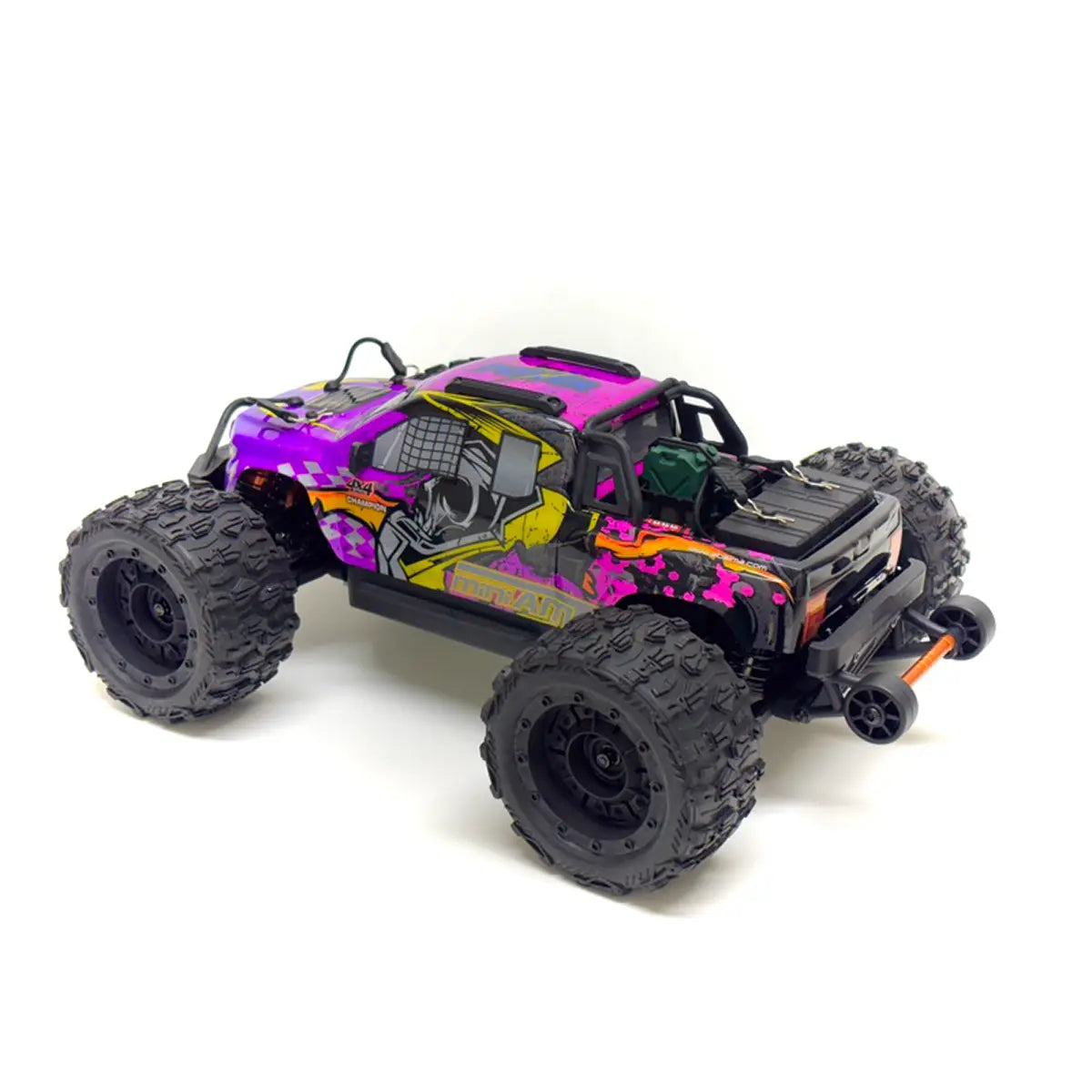 Absima MINI AMT BL/3S Monster Truck 1:16 RTR Lila 16030 – Schrägansicht hinten