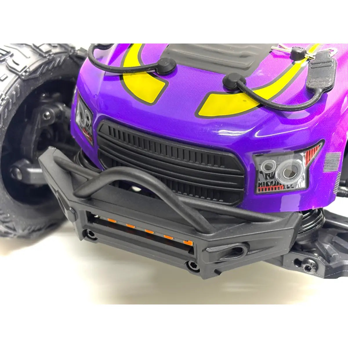 Absima MINI AMT BL/3S Monster Truck 1:16 RTR Lila 16030 – Frontansicht mit Stoßfänger