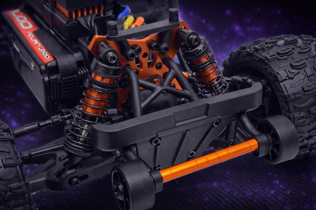 Absima MINI AMT BL/3S Monster Truck 1:16 RTR Lila 16030 – Alu-Dämpferbrücke und Öldruckdämpfer