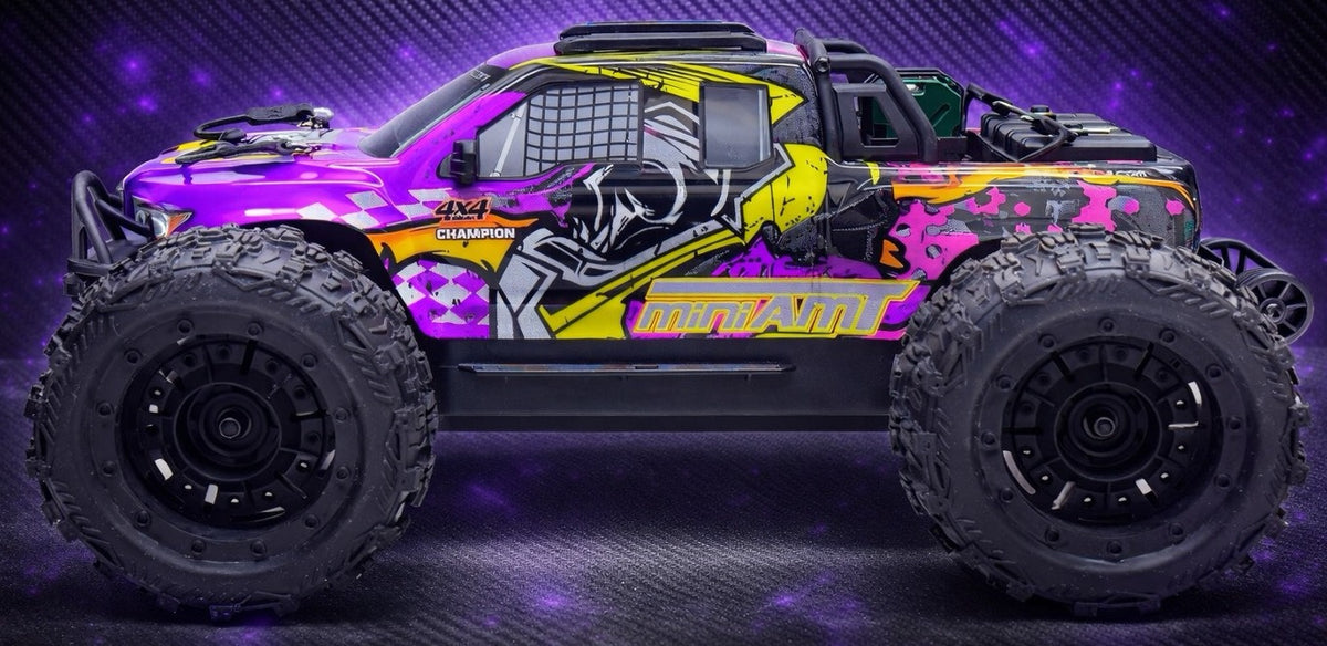 Absima MINI AMT BL/3S Monster Truck 1:16 RTR Lila 16030 – Studioaufnahme