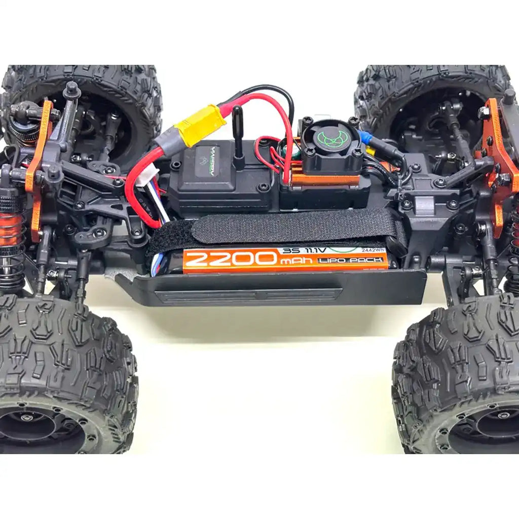 Absima MINI AMT BL/3S Monster Truck 1:16 RTR Blau 16031 – Chassis mit Motor und Elektronik