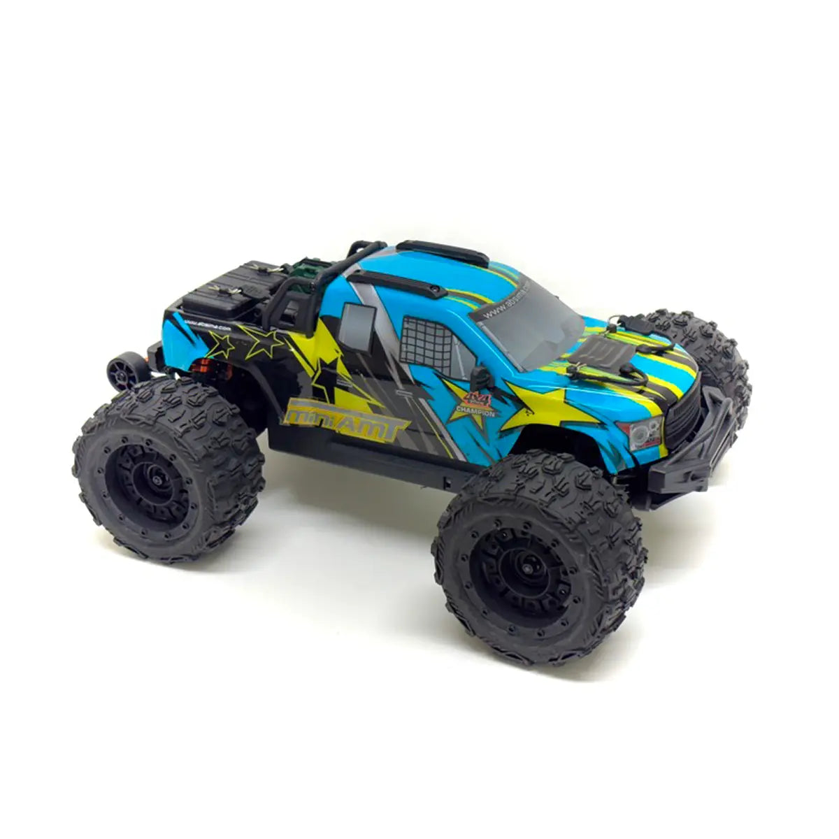 Absima MINI AMT BL/3S Monster Truck 1:16 RTR Blau 16031 – Schrägansicht vorne