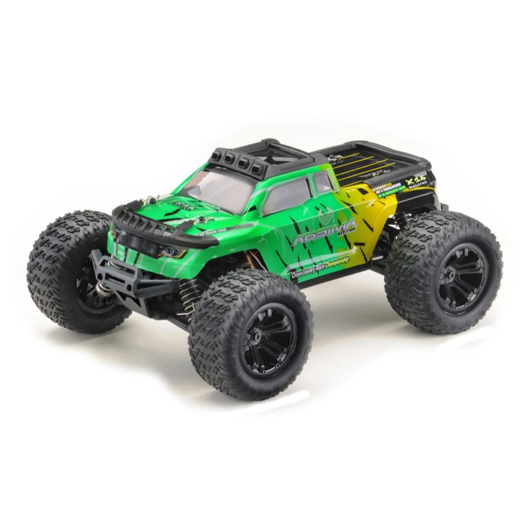 Absima Monster Truck Mini AMT 4WD Gelb/Grün 16008 im Maßstab 1:16 Monster Truck RTR – Seitenansicht