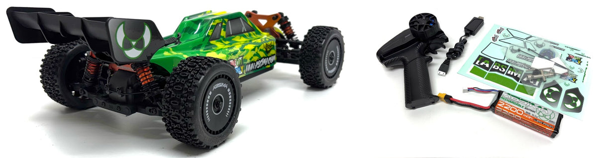 Absima Neon Furry 3S brushless Buggy 1:12 4WD RTR Grün 12121 – Set mit Verpackung