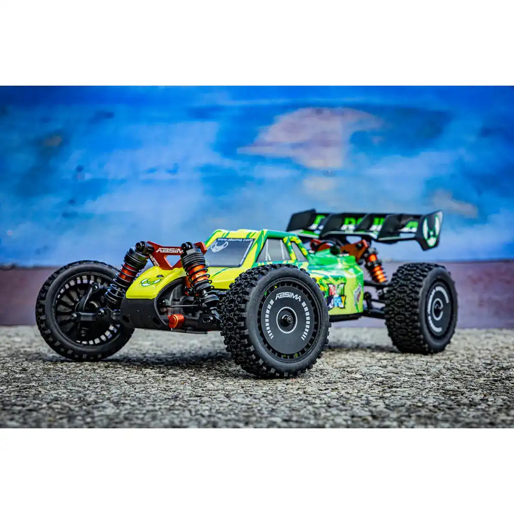 Absima Neon Furry 3S brushless Buggy 1:12 4WD RTR Grün 12121 – Schrägansicht vorne