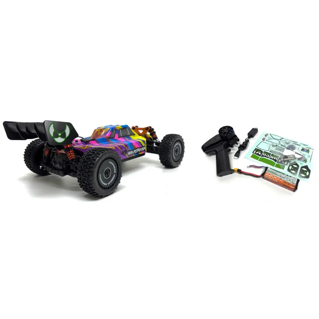 Absima Neon Furry 3S brushless Buggy 1:12 4WD RTR Lila 12120 – mit Fernsteuerung und Zubehör