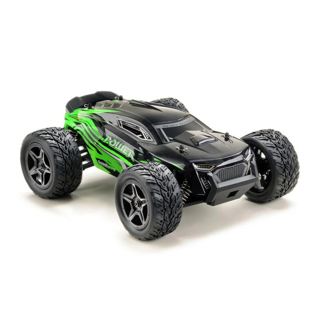 Absima Power Truggy 4WD Schwarz/Grün 14002 im Maßstab 1:14 Truggy RTR – Seitenansicht