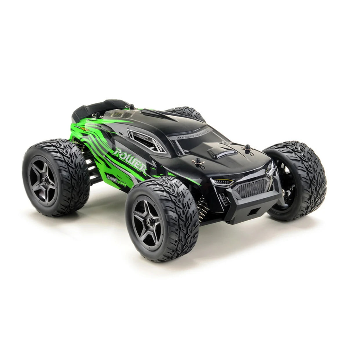 Absima Power Truggy 4WD Schwarz/Grün 14002 im Maßstab 1:14 Truggy RTR – Seitenansicht