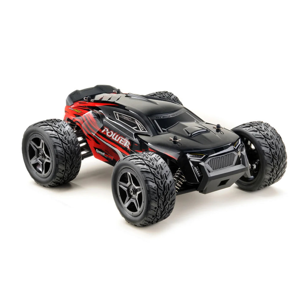 Absima Power Truggy 4WD Schwarz/Rot 14001 im Maßstab 1:14 Truggy RTR – Seitenansicht