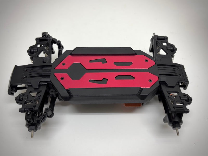 Absima Race Truggy 1:20 4WD RTR Orange 10035 – Chassis von oben