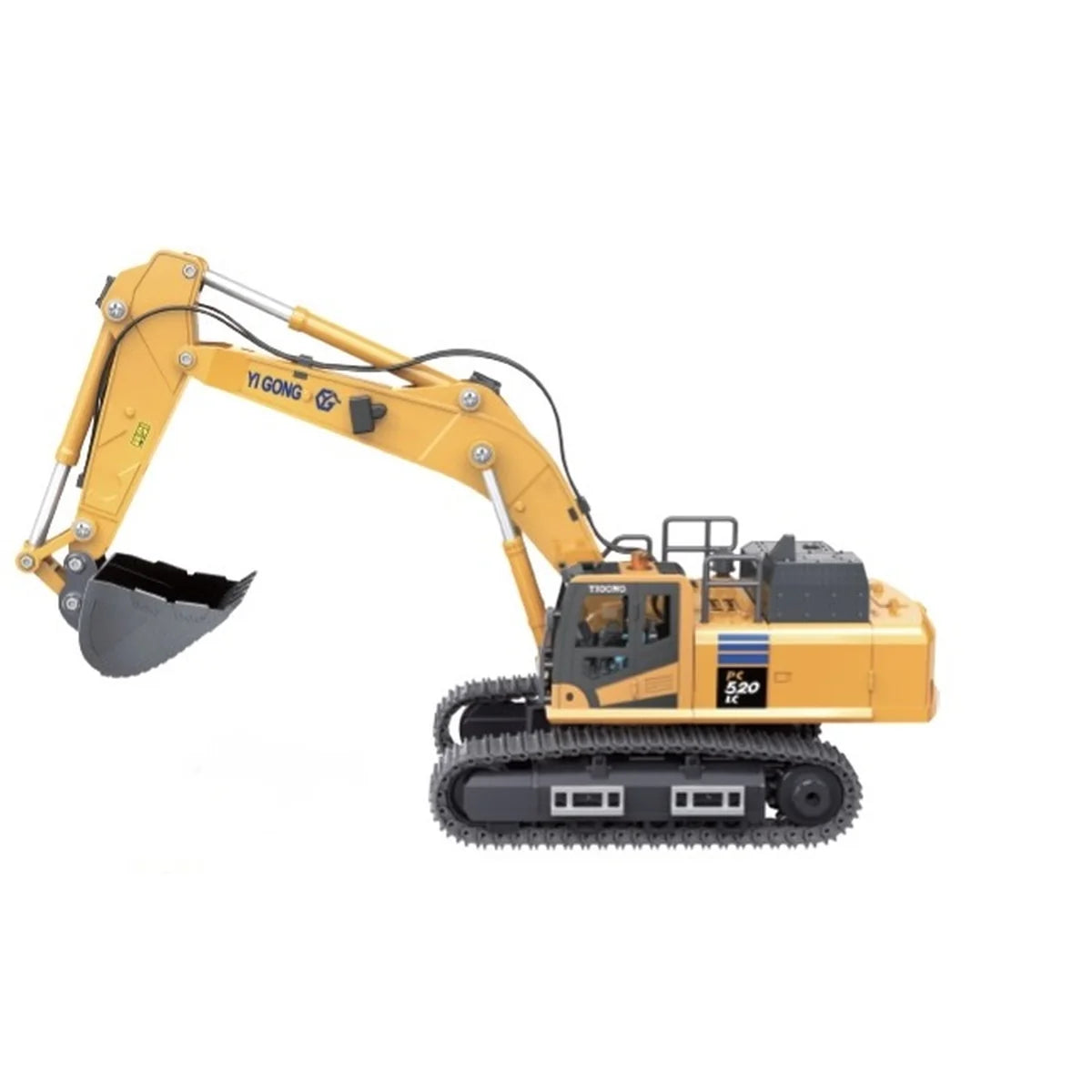 Absima Yigong RC Bagger 1:50 Die-Cast RTR Version 2 Gelb 80002 – Seitenansicht