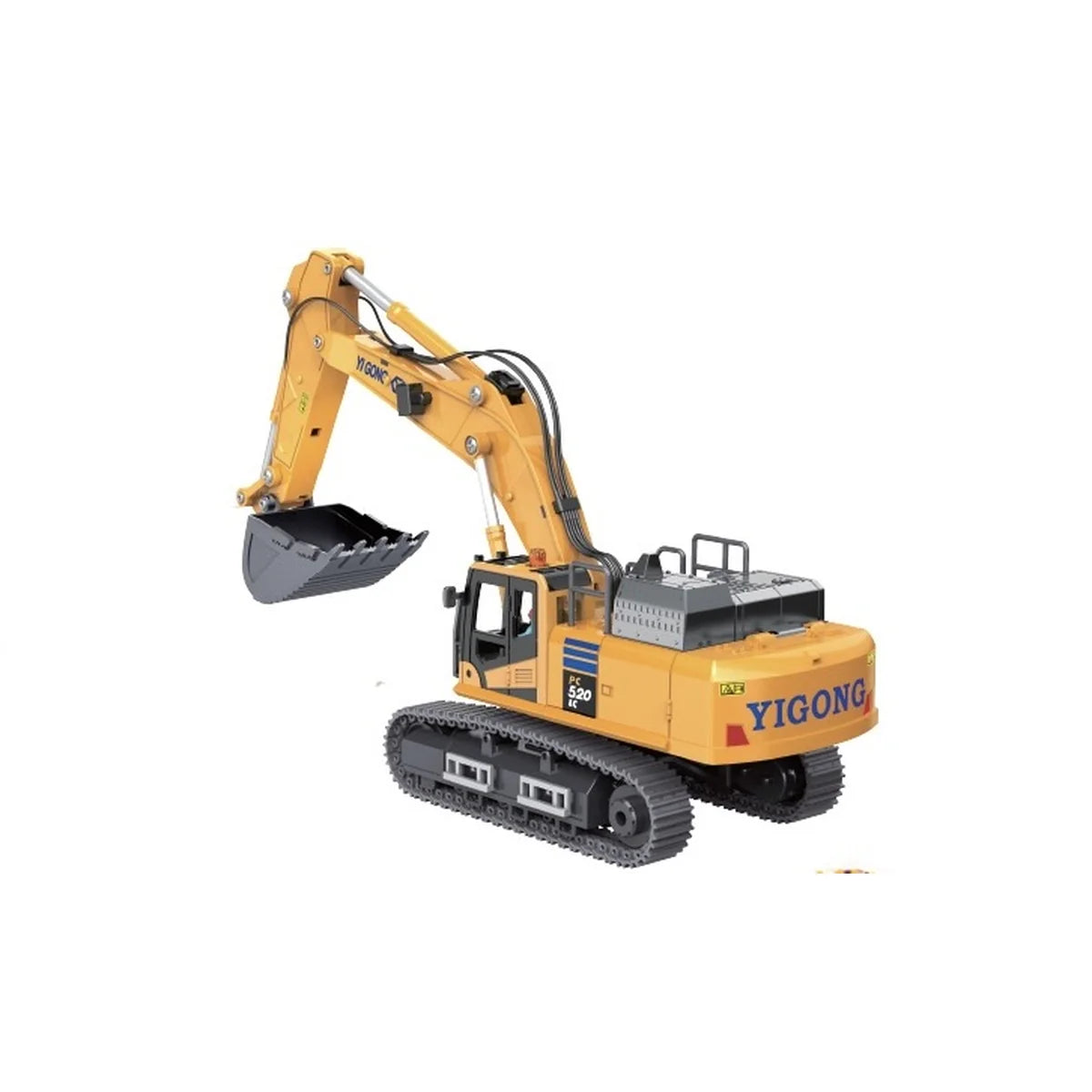 Absima Yigong RC Bagger 1:50 Die-Cast RTR Version 2 Gelb 80002 – Seitenansicht