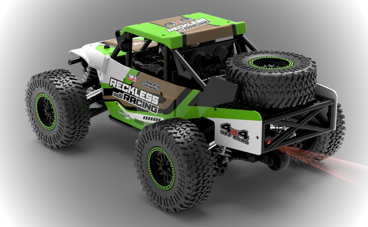 Absima Reckless Rock Racer 1:20 LED 4WD brushed RTR Grün 10030 – Studioaufnahme