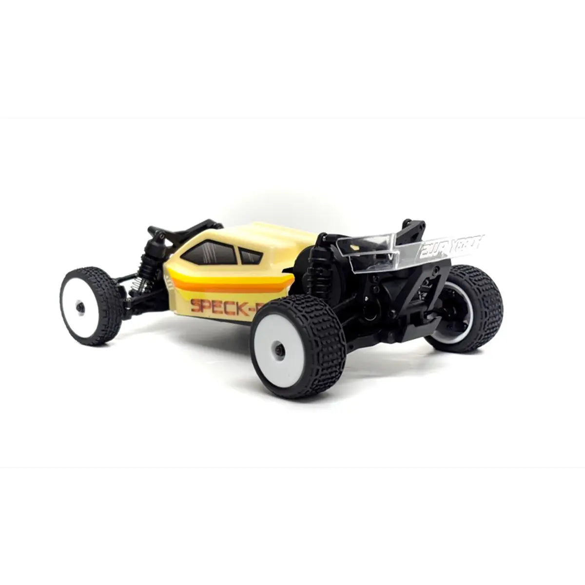 Hobby Plus Speck-B 1:24 2WD Buggy + Absima Case Beige HBP2410250-C1-Case – Schrägansicht hinten