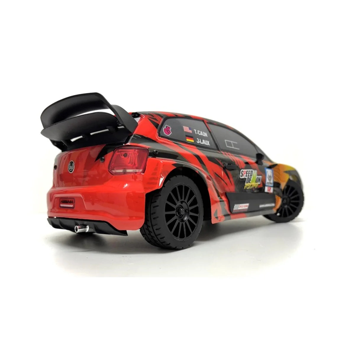 Absima Speed Demon Rally Fahrzeug BL/3S 4WD Rot 12122 im Maßstab 1:12 Rally RTR – Rückansicht