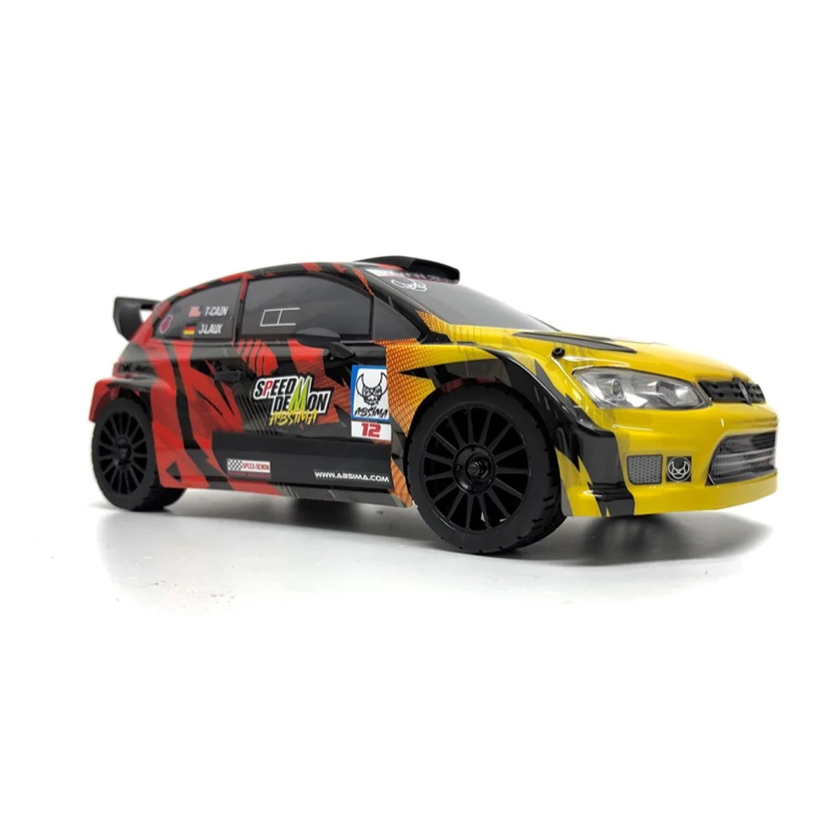 Absima Speed Demon Rally Fahrzeug BL/3S 4WD Rot 12122 im Maßstab 1:12 Rally RTR – Seitenansicht