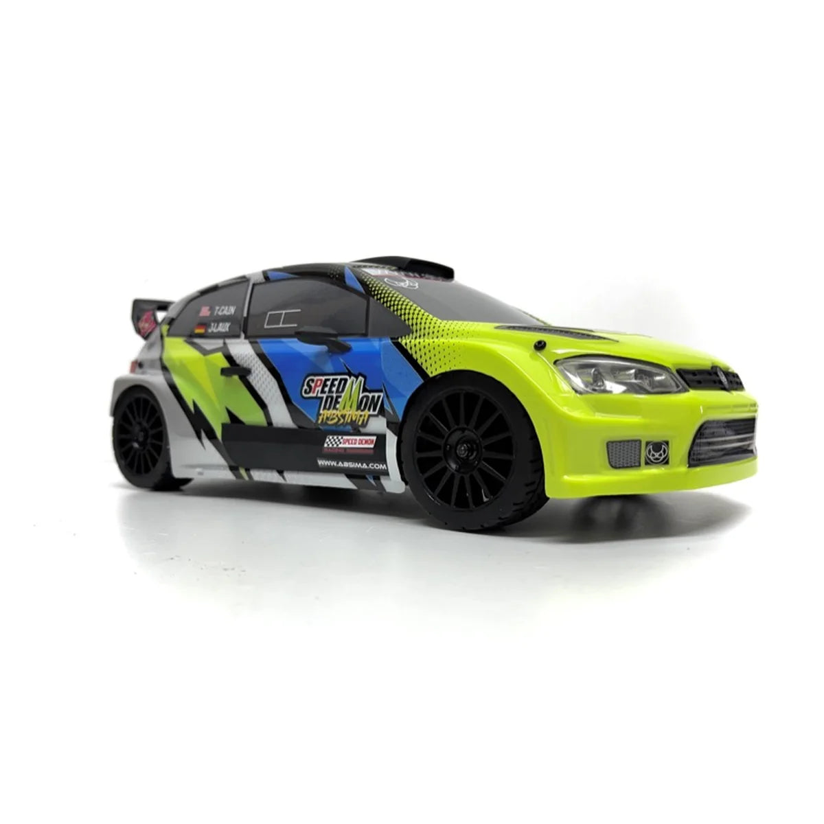 Absima Speed Demon Rally Fahrzeug BL/3S 4WD Weiß 12123 im Maßstab 1:12 Rally RTR – Seitenansicht