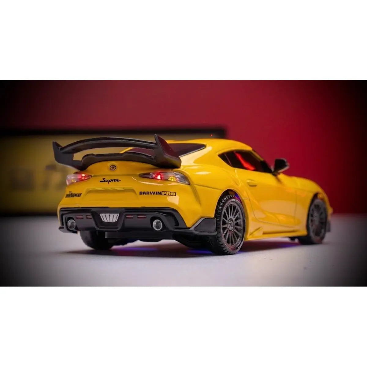 Absima Supra Drift/Race Car 4WD 1:43 RTR Gelb 10044 – Heckansicht