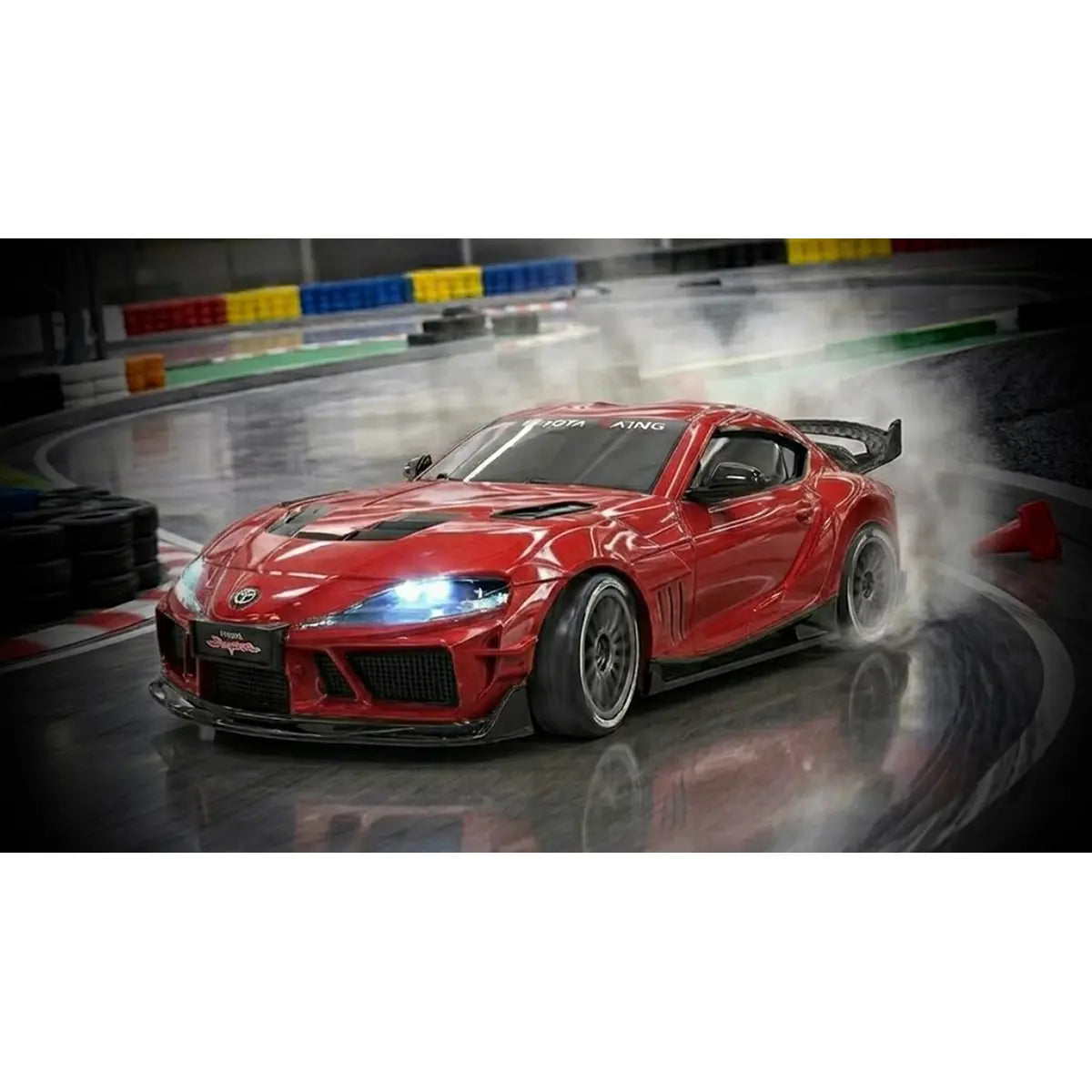 Absima Supra Drift/Race Car 4WD 1:43 RTR Rot 10042 – Drift-Action mit durchdrehenden Reifen