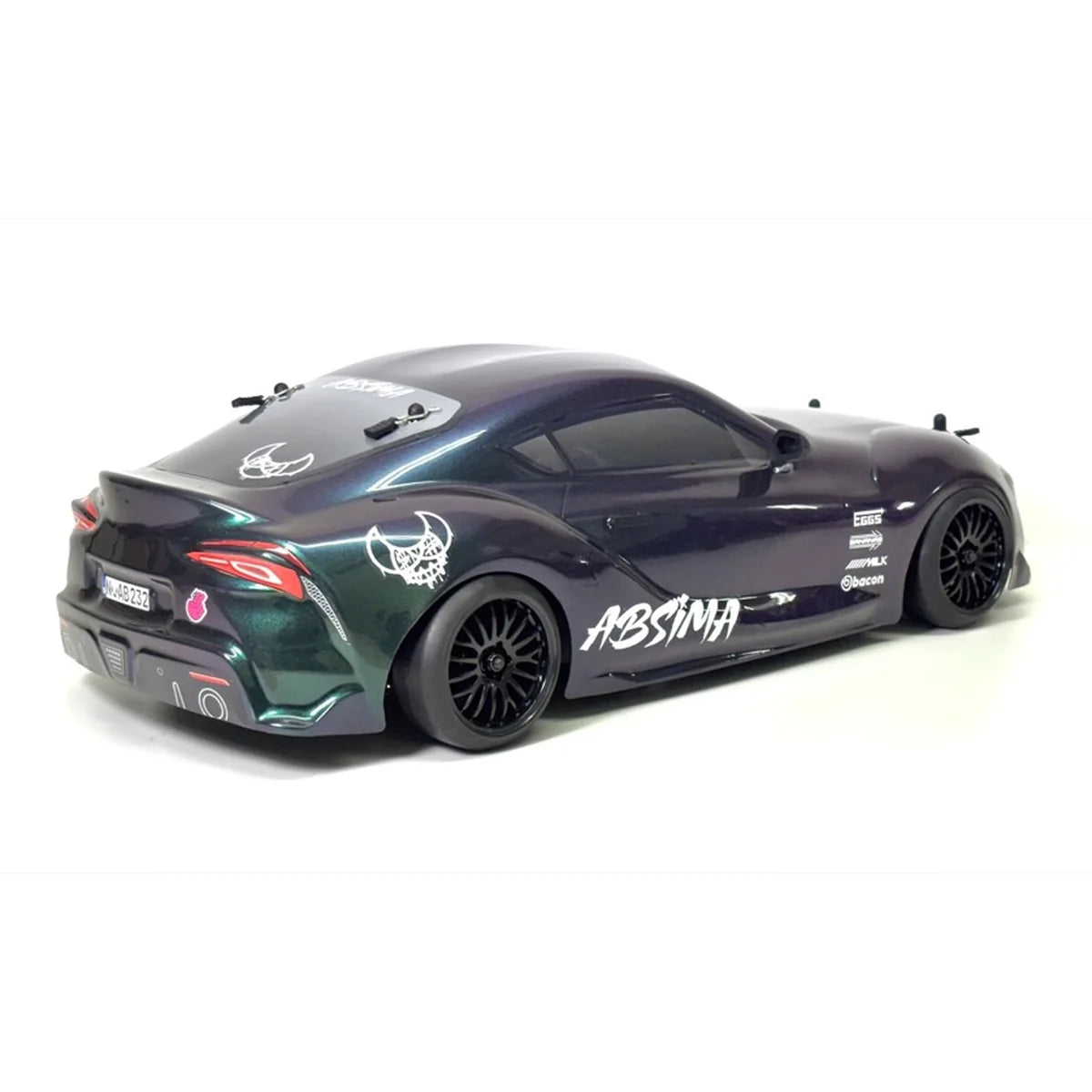 Absima SupraSlide Drift Fahrzeug brushed 4WD + NiMH 2000mAh 12232-Set im Maßstab 1:10 Drift RTR – Rückansicht