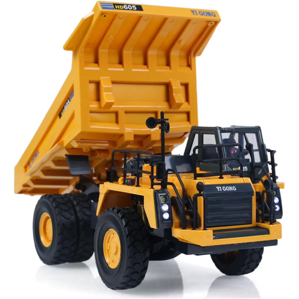 Absima Yigong RC Muldenkipper Die-Cast 80007 im Maßstab 1:50 Baumaschine RTR – Seitenansicht