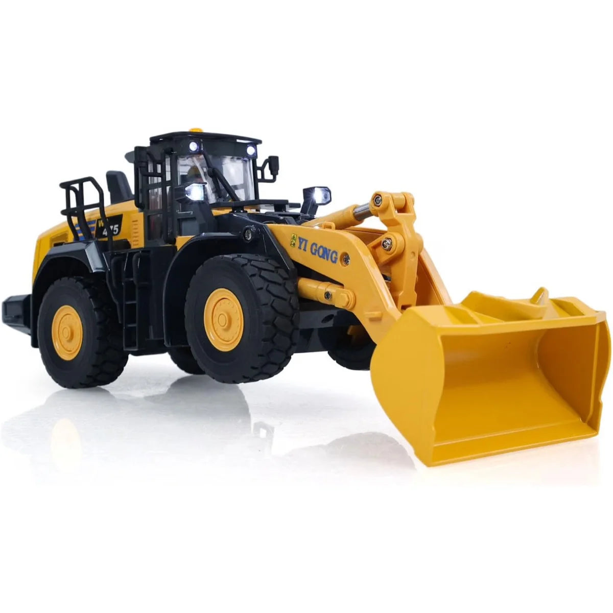 Absima Yigong RC Radlader Die-Cast 80006 im Maßstab 1:50 Baumaschine RTR – Seitenansicht