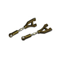 Amewi Querlenker hinten oben Aluminium Gunmetal 2 Stück für Pitbull X Evolution 004-054006E
