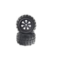 Amewi Monstertruck Kompletträder 1:8 Felge, 2 Stück für Planet Pro MT Schwarze 004-123M