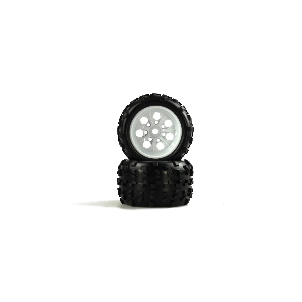 Amewi Monstertruck Kompletträder 1:8 Weiße Felge, 2 Stück 004-125M