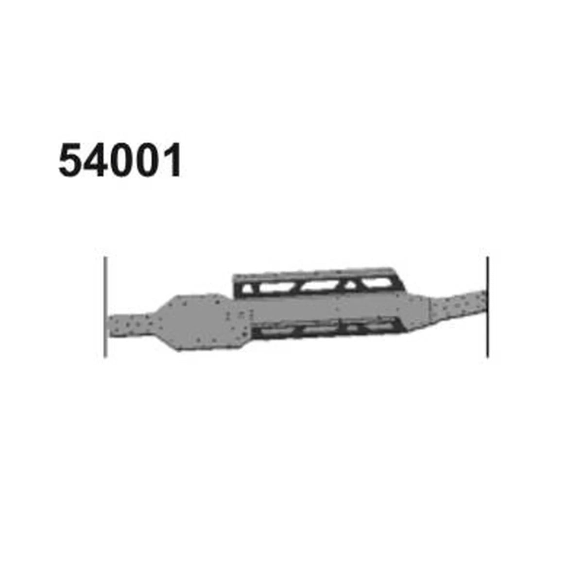 Amewi Chassis Aluminium gold eloxiert für Pitbull X 004-54001