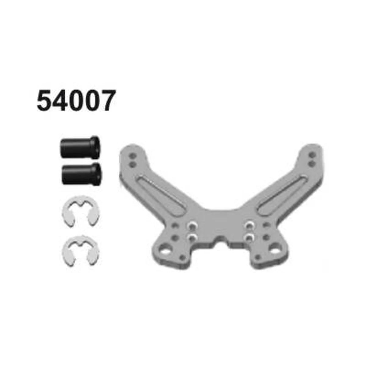 Amewi Dämpferbrücke hinten Aluminium orange für Pitbull X 004-54007