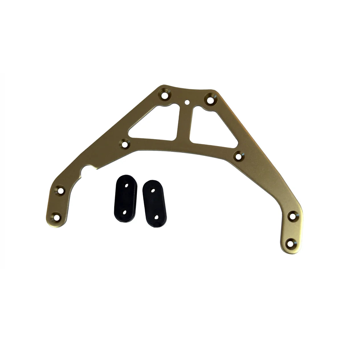 Amewi Versteifungsplatte vorne aluminium Gunmetal für Pitbull X Evolution 004-54008E