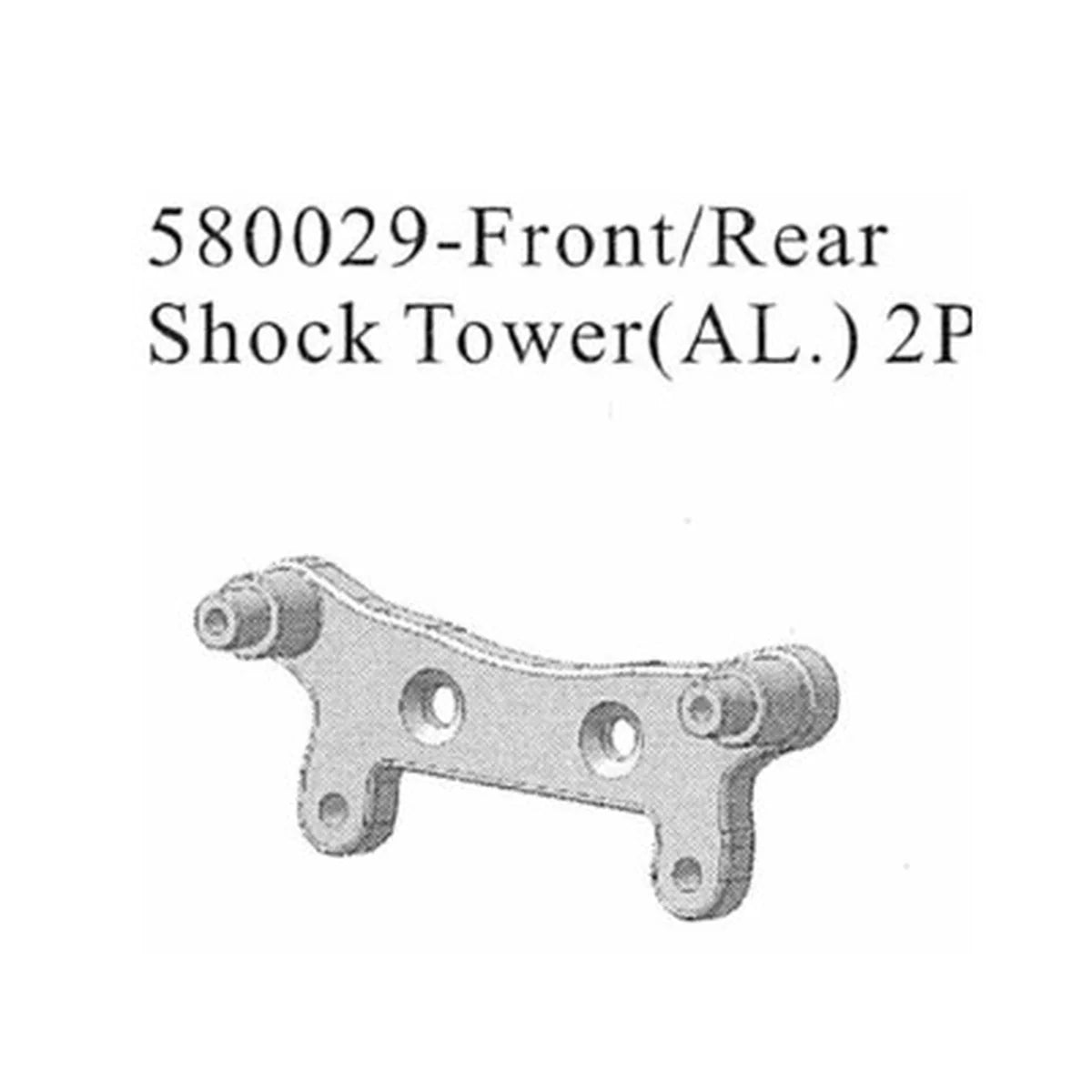 Amewi Dämpferbrücke Aluminium für Caster 004-580029