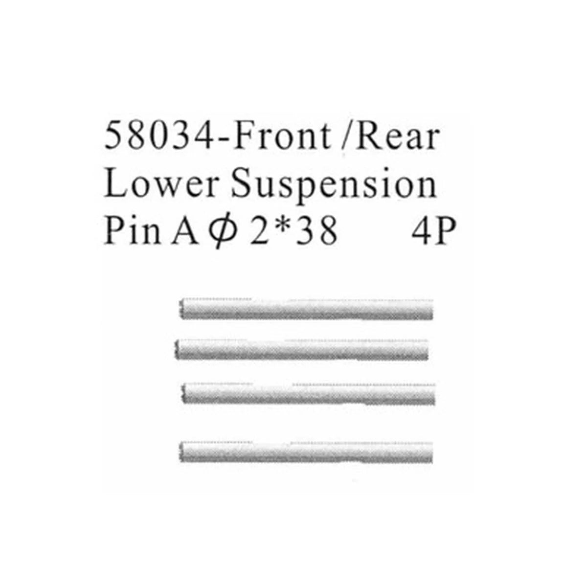 Amewi Querlenkerstift A 4 Stück 004-58034