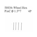 Amewi Radmitnehmerstift 1,5x7mm, 4 Stück 004-58036