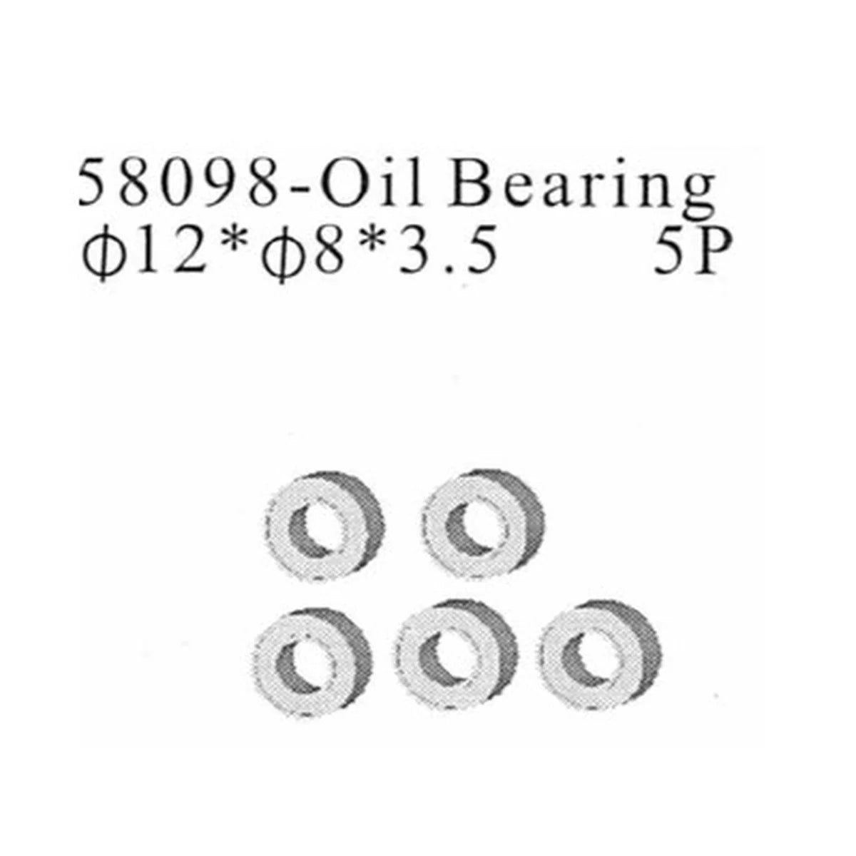 Amewi Gleitlager 8x12x3,5mm 004-58098