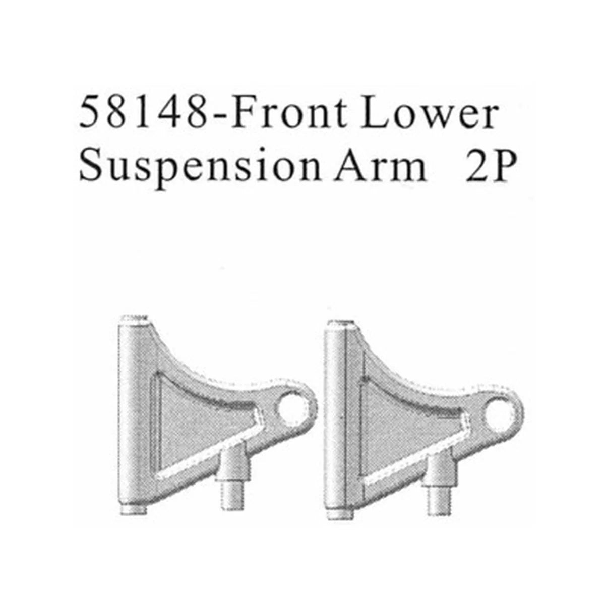 Amewi Querlenker vorne unten 2 Stück für Caster 004-58148