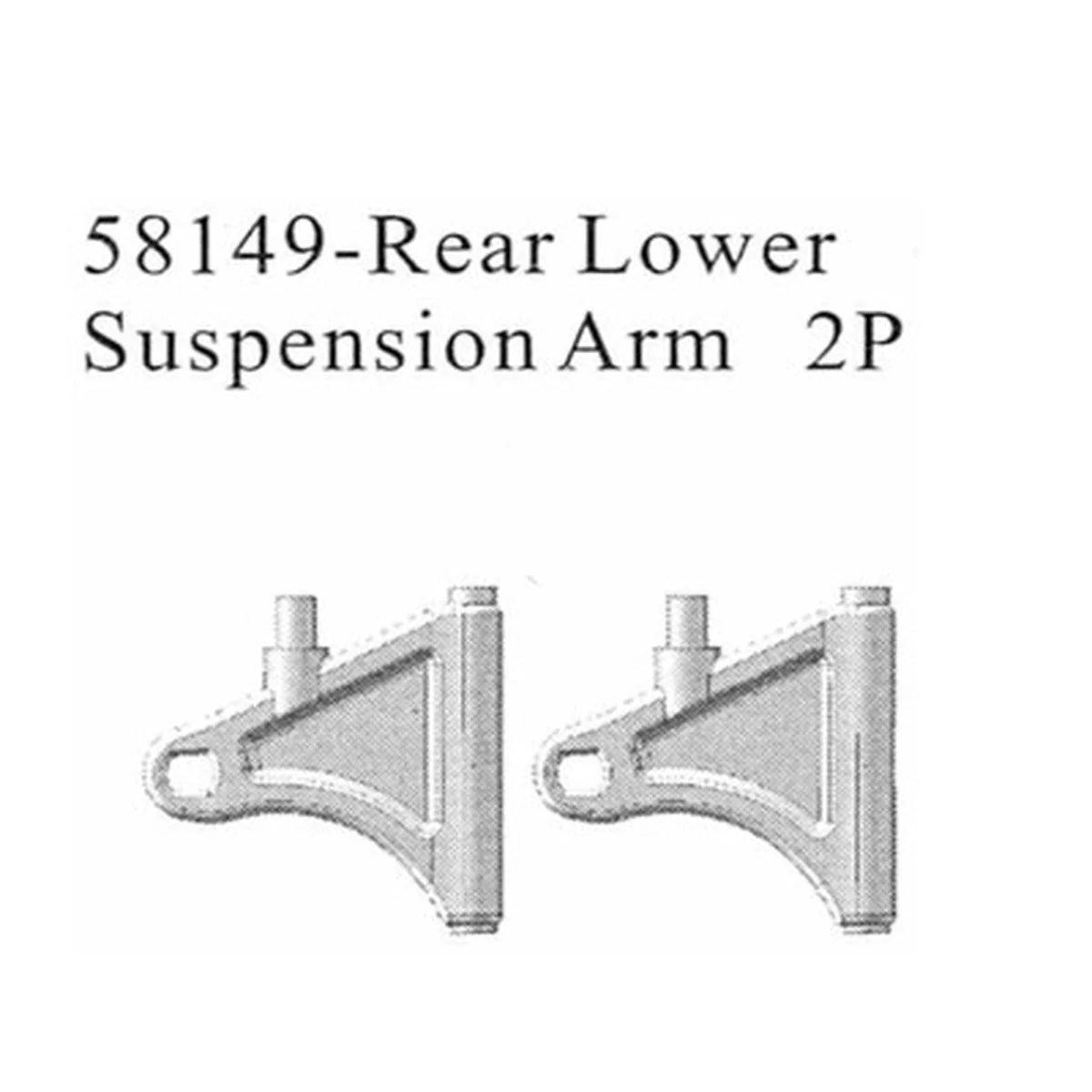 Amewi Querlenker hinten unten 2 Stück für Caster 004-58149