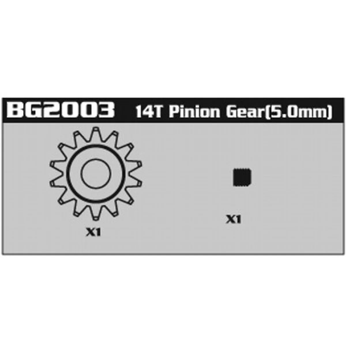 Amewi Motorritzel für AM8E 14 Zähne 007-BG2003