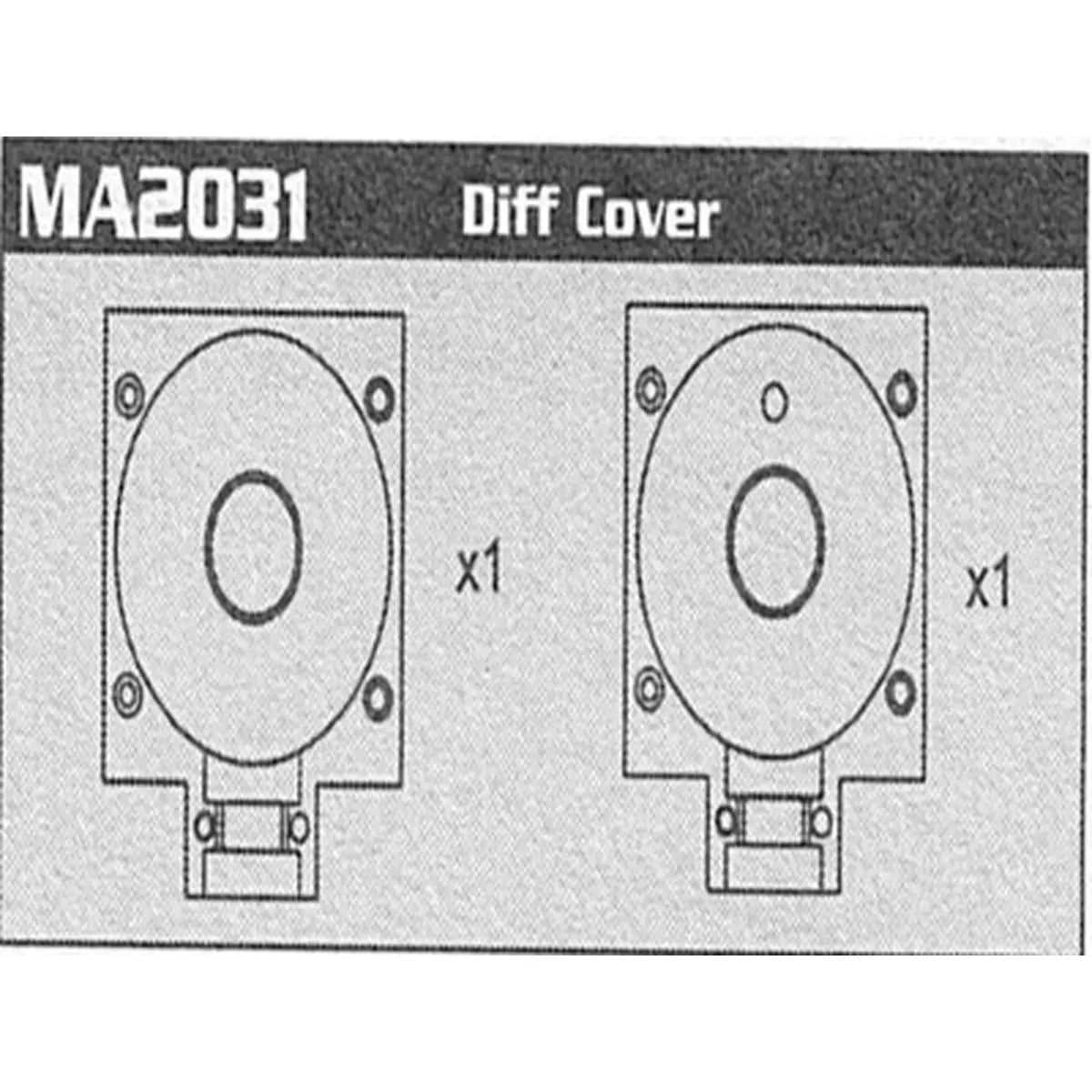 Amewi Differentialdeckel für Monstertruck Raptor E 007-MA2031