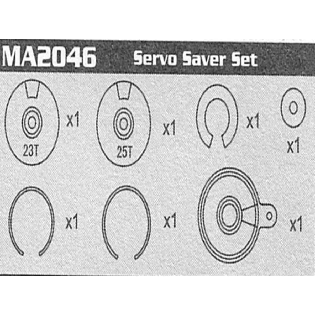 Amewi Servo Saver Set für Monstertruck Raptor E 007-MA2046