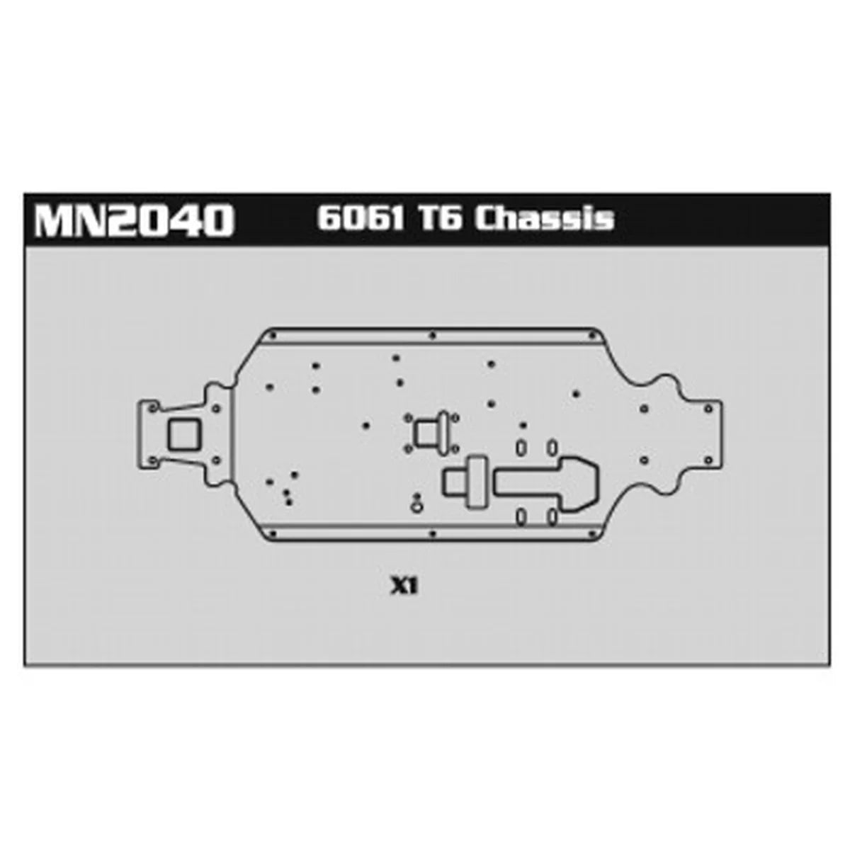 Amewi 6061 T6 Chassis 007-MN2040