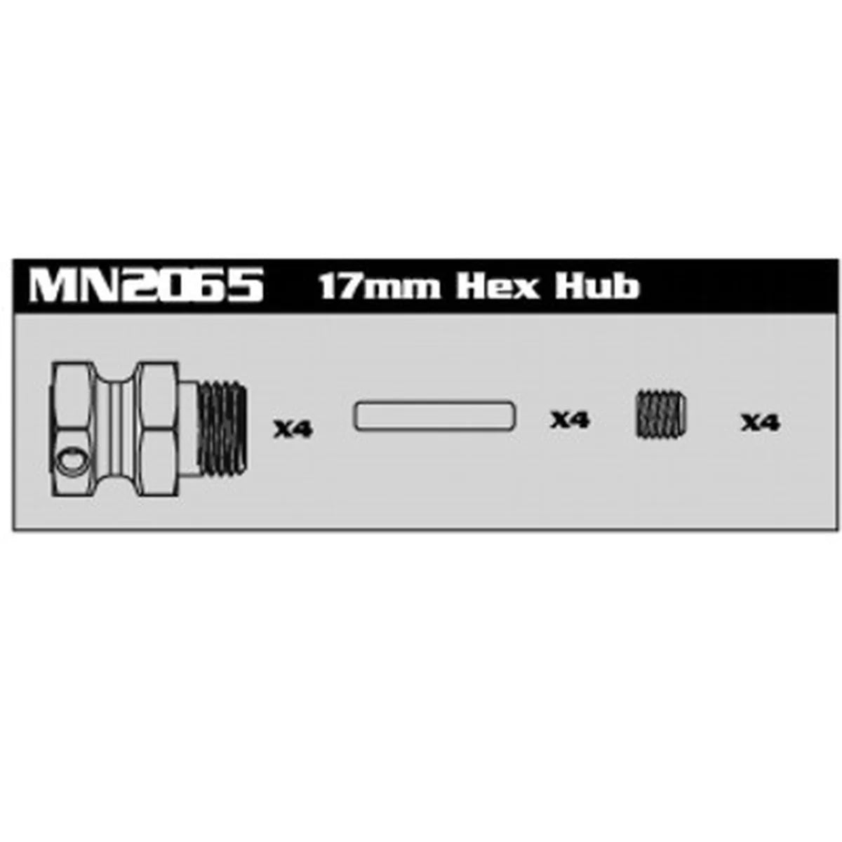 Amewi Radmitnehmer 17 mm Sechskant 007-MN2065